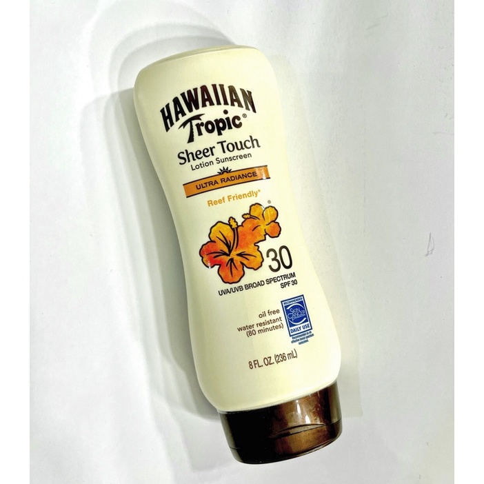 Hawaiian Tropic Sheer Touch Lotion Sunscreen Ultra Radiance SPF30 Broad