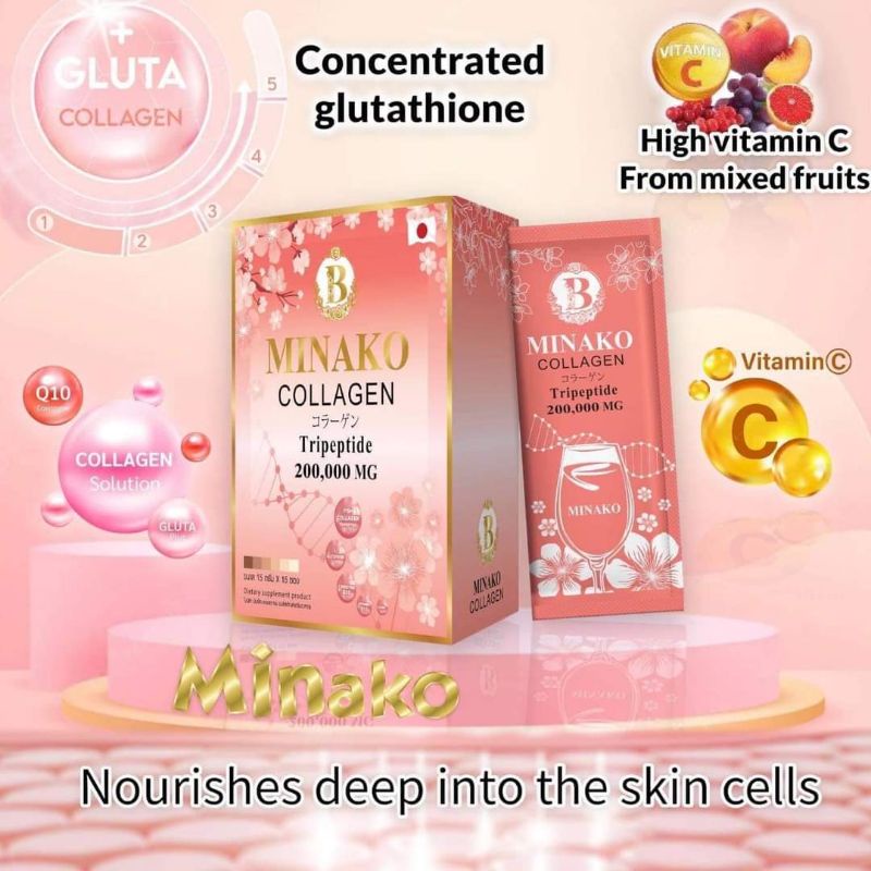MINAKO COLLAGEN GLUTATHIONE 15 SACHETS Shopee Philippines