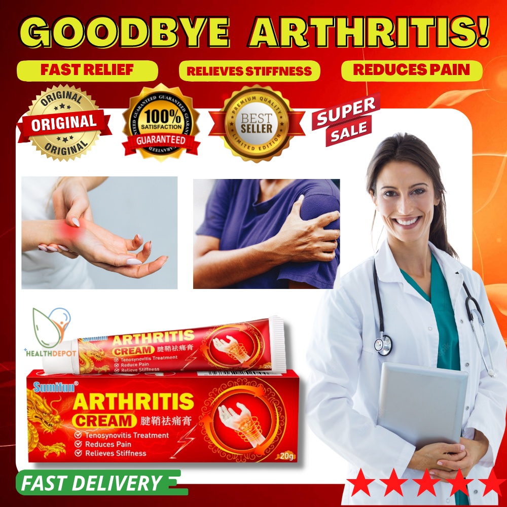 ORIGINAL Arthritis Cream Pain Relief Ointment Tenosynovitis Treatment Reduce Pain and Swelling