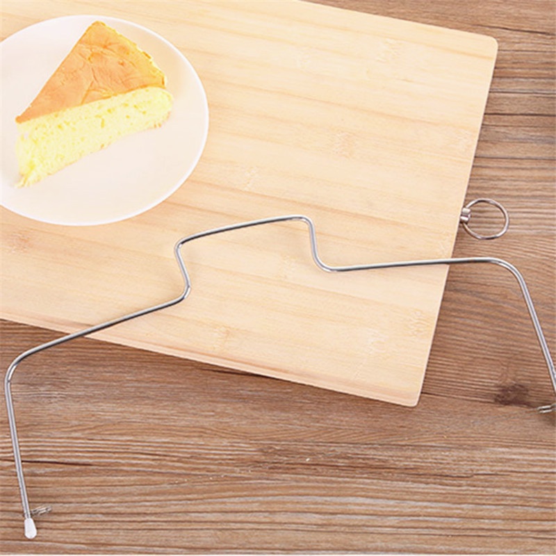 △Stainless Steel Adjustable 2-Wire Dual-Layers Cake Cutter Slicer Cake Cutting Machine Biscuit Cutt