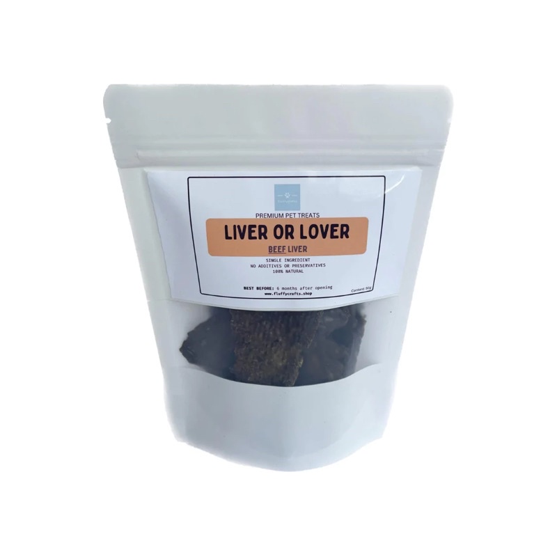 Beef Liver Dehydrated Treats for Cats and Dogs