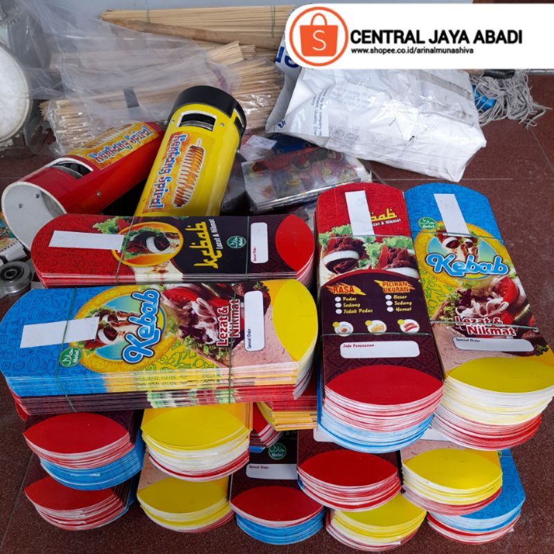 100 Sheets Of Pull KEBAB Paper Size 24x9.2 HIGH QUALITY Box Box Packaging VIRAL KEBAB Today