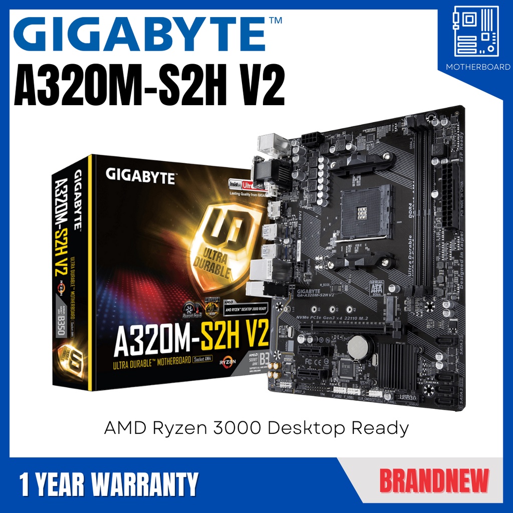 Gigabyte GAA320MS2H V2 (AM4) Shopee Philippines