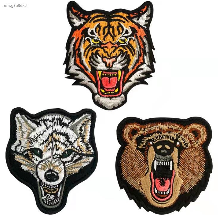 New Arrival►CrossFit reborn bear and tiger year animal sticker Velcro tape with sticky barb weaving