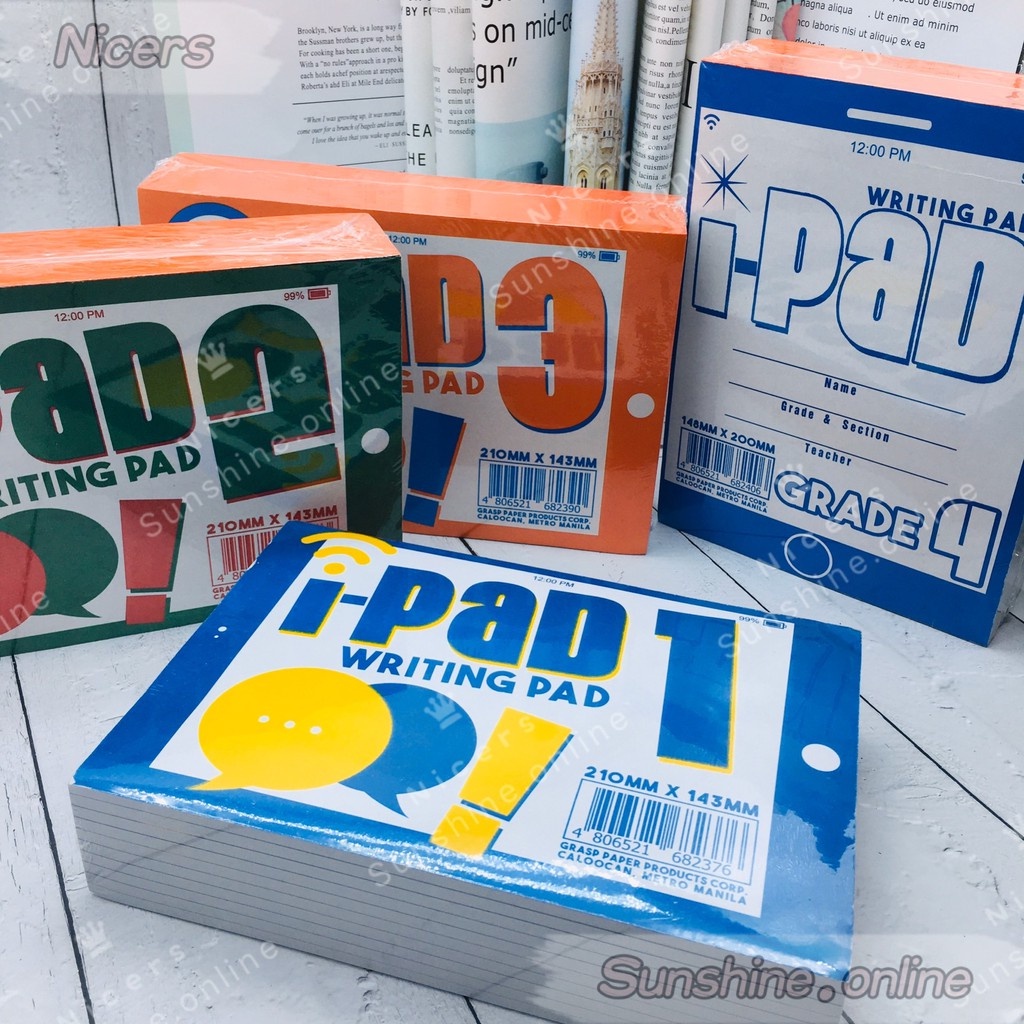 Writing Pad 10books GRADE 1,GRADE 2, GRADE 3,GRADE 4 PAPER Memo pad Note pad good quality