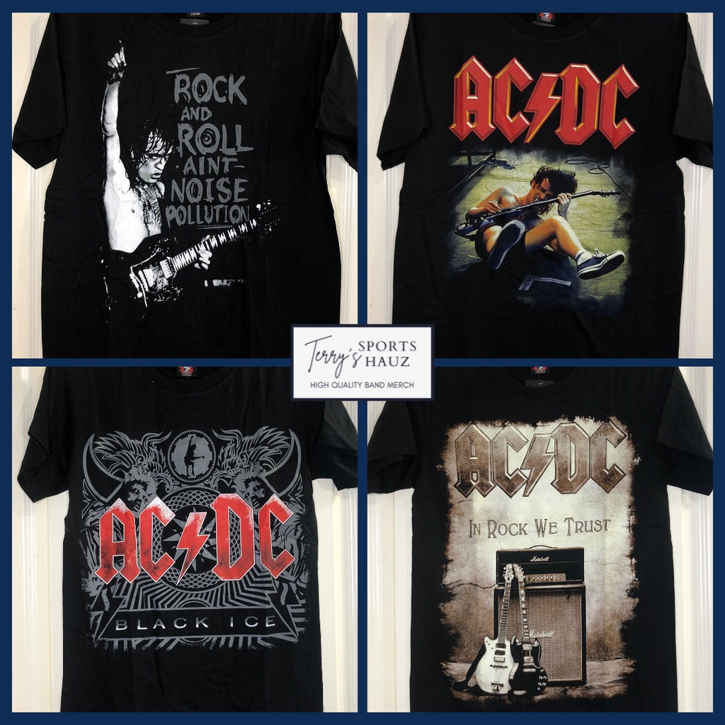 ACDC ROCK YEAH BAND SHIRTS ASSORTED DESIGNS PART 2 | Shopee Philippines