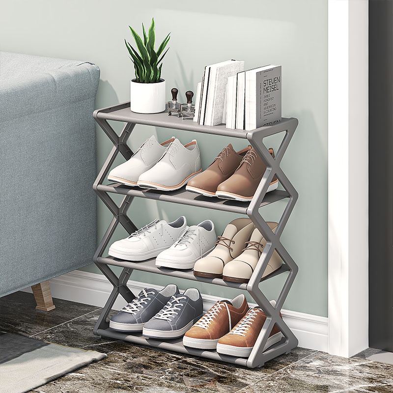 YY Creative X-shaped shoe rack, simple shoe rack, simple shoe rack ...