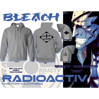 RadioActiv - Bleach Jacket - Full-Zip Hoodie - 11th Squad Captain Insignia - Zaraki Kenpachi #1