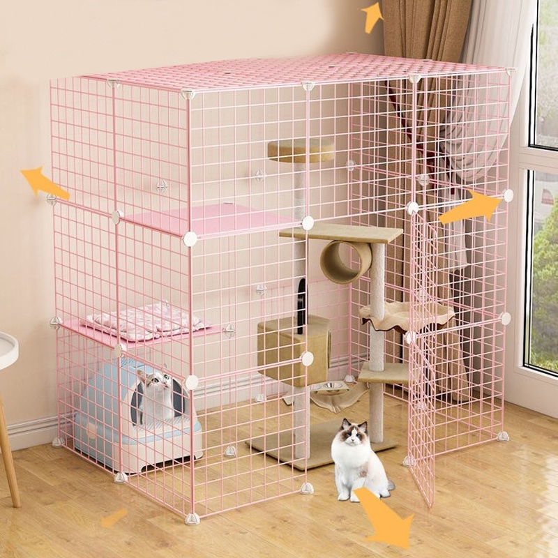 Olla Pet Cage / Animal Fence / Iron Fence / Cat Cage / Hamster Bird Cage Iron Fence DIY #4