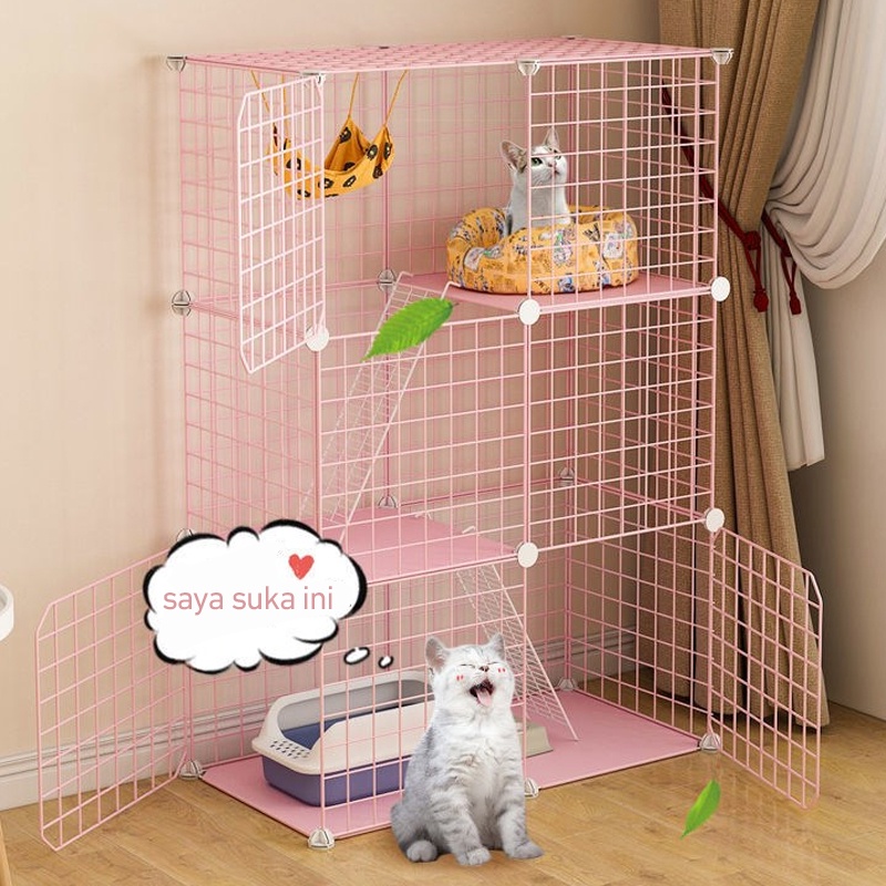 Olla Pet Cage / Animal Fence / Iron Fence / Cat Cage / Hamster Bird Cage Iron Fence DIY
