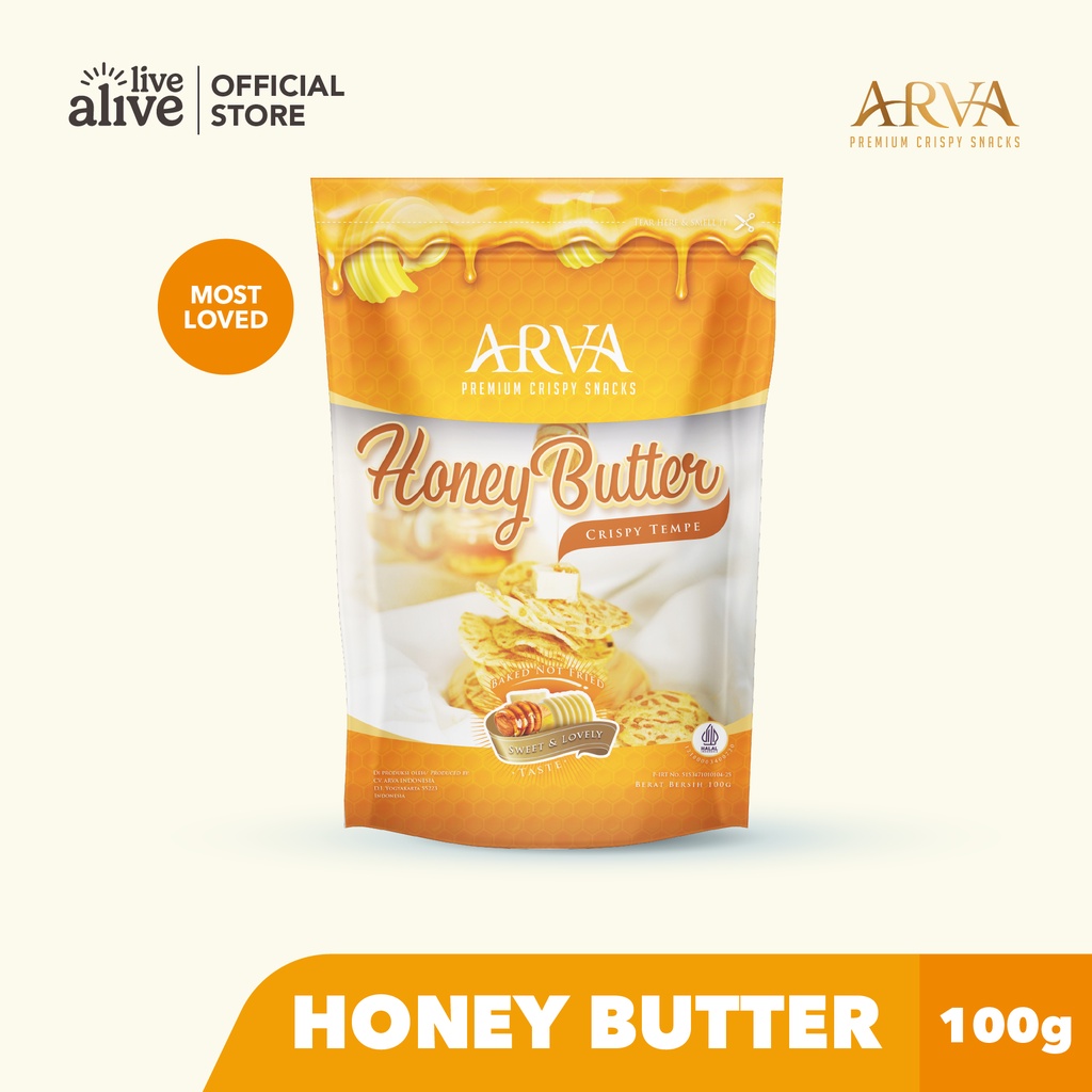 ARVA Honey Butter Crispy Tempe Chips Shopee Philippines