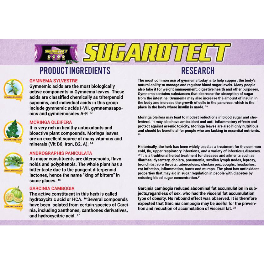 Essensa Naturale SUGAROTECT Food Supplement 30 capsules x 500 mg