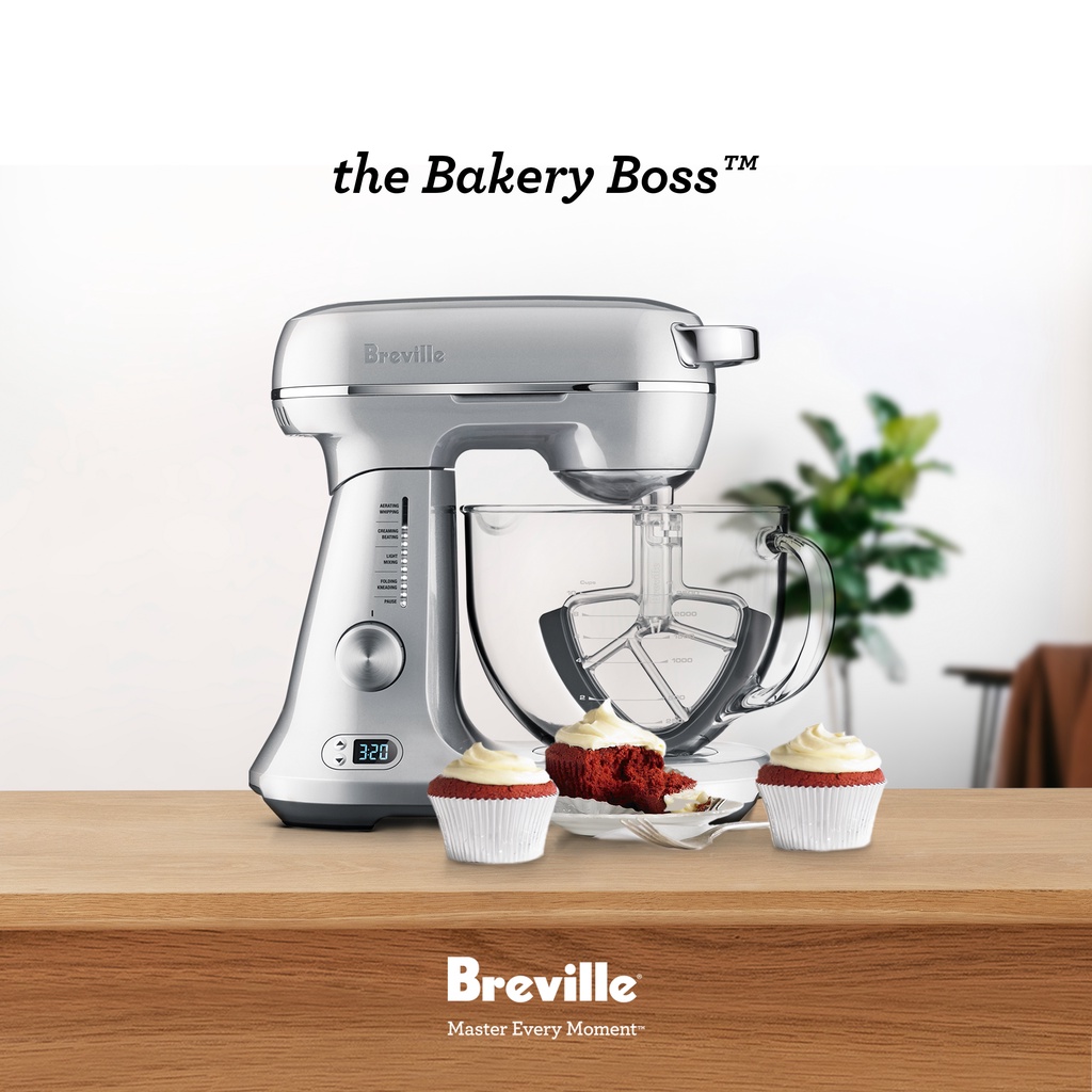 Breville Bakery Boss Stand Mixer for Baking with Builtin Timer