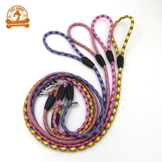 Pet Supply - Premium Rope Dog Leash with Sturdy Bull Buckle & Comfortable Handle