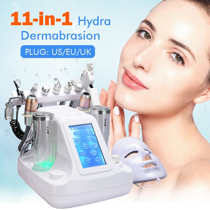 11 in 1 Hydra Dermabrasion RF Bio-lifting Spa Facial Machine Water Oxygen Jet Hydro Diamond Peeling