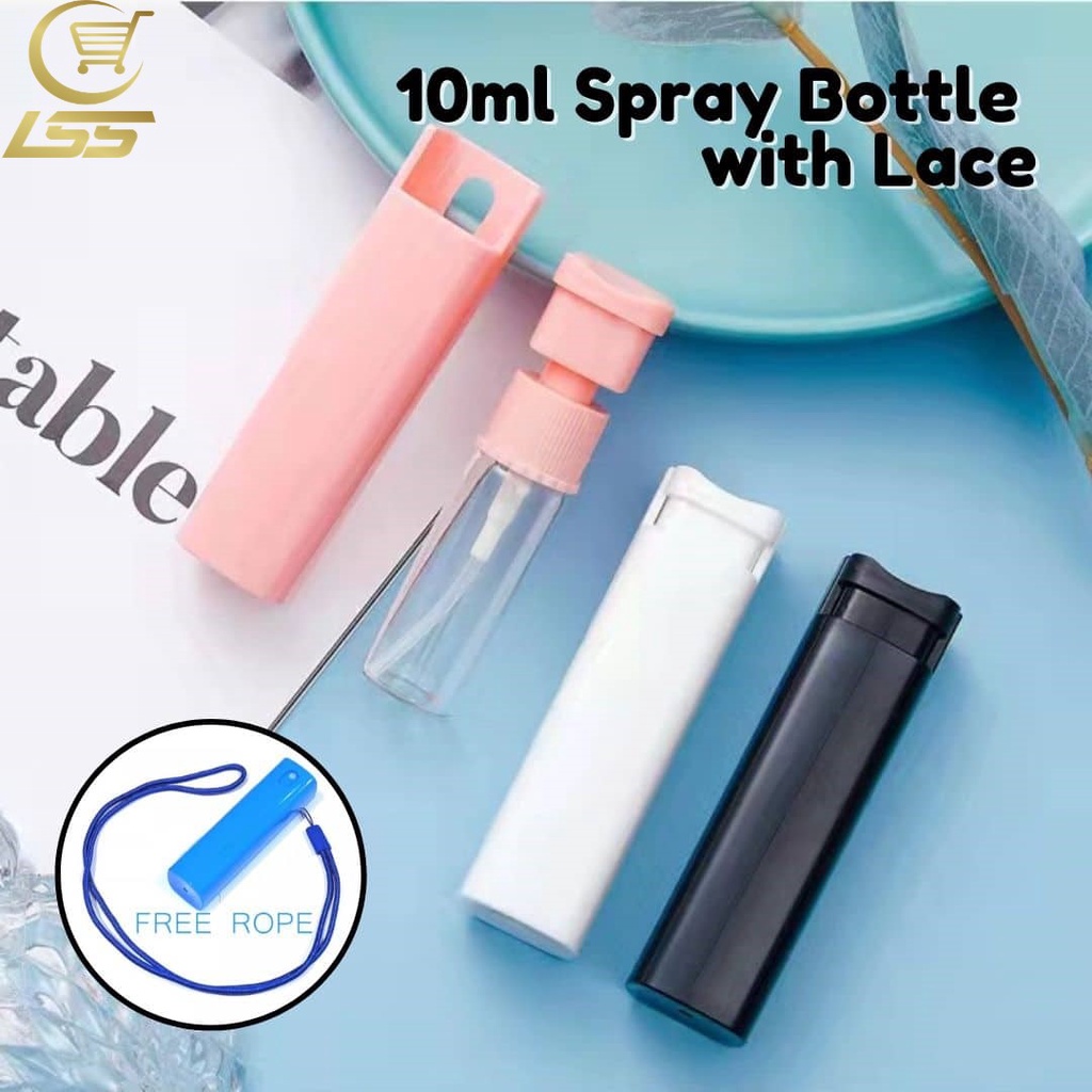 Efeq 10ml Alcohol Spray Bottle with Lace Portable & Refillable Alcohol