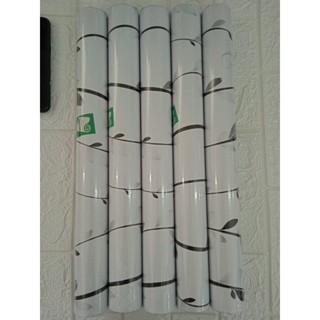 ◕Csdk.ph white backround black mini leaves design diy home and living decoration self adhesive (F7) #4