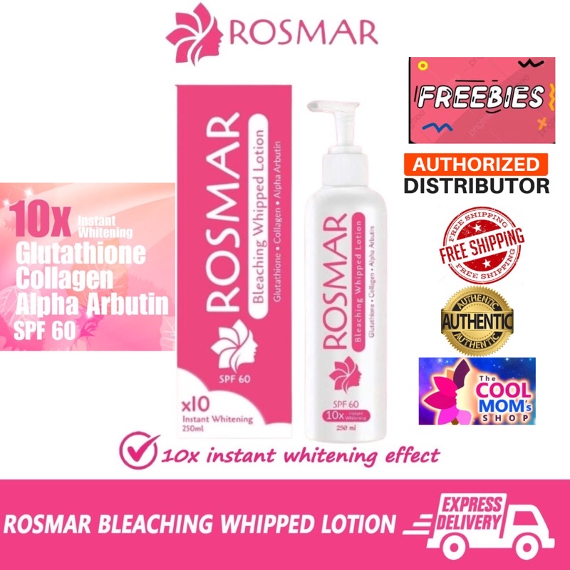 Rosmar Bleaching Whipped Lotion with SPF 60 250ml Shopee Philippines