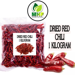 RED CHILI WHOLE DRIED 1 KILOGRAM PER PACK/WHOLESALE