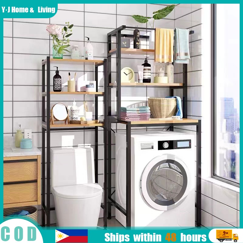 3 Layers Washing Machine Rack Storage Toilet Balcony Bathroom Rack