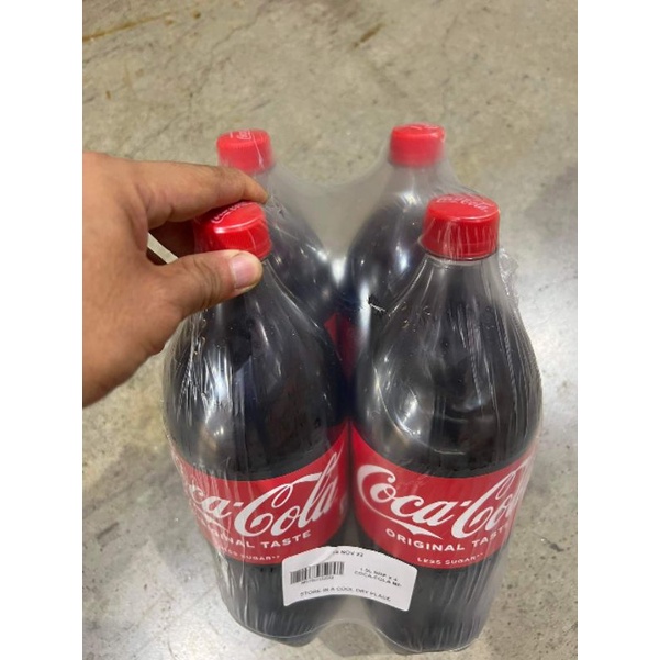 1.5 Liters Coke CocaCola Original Taste Regular Less Sugar 4s Shopee