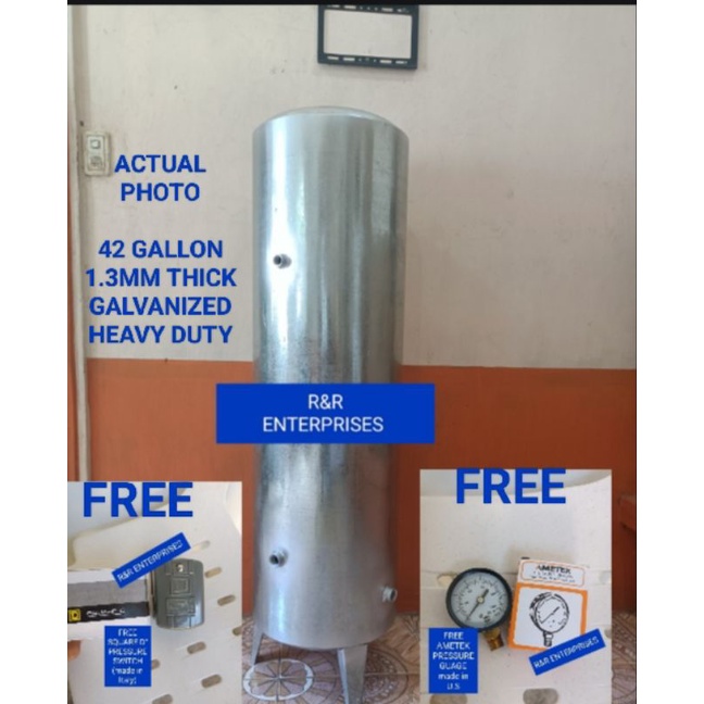 42 GALLON GALVANIZED PRESSURE TANK WATER TANK Shopee Philippines