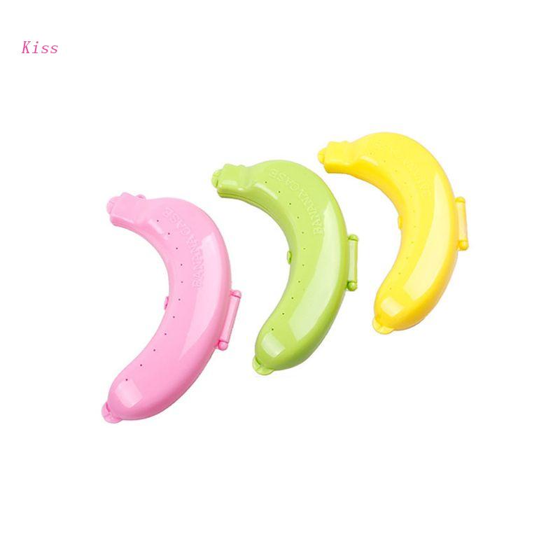 kiss Banana Saver for Case Banana Keeper Cute for Carrier Storage Box