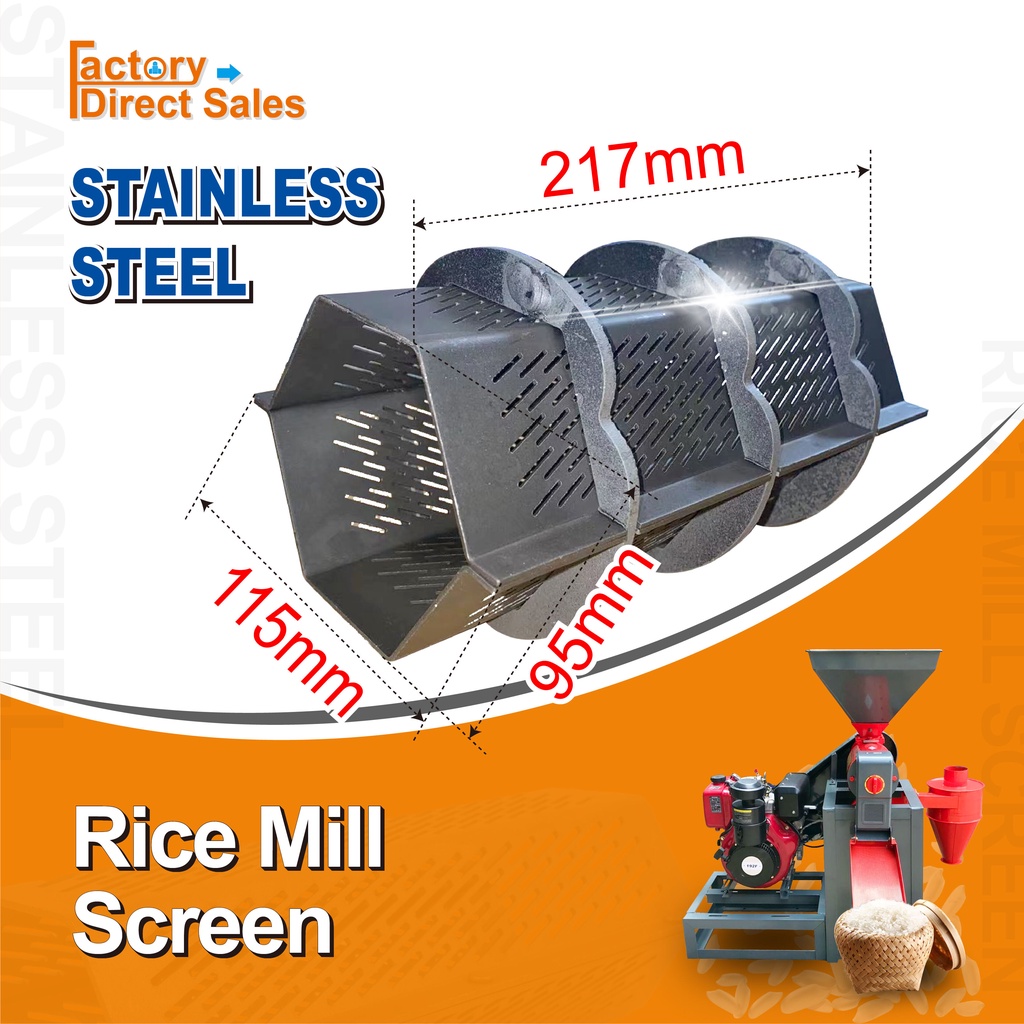 Hexagon rice mill screen for 6N70 commercial rice milling machinespare