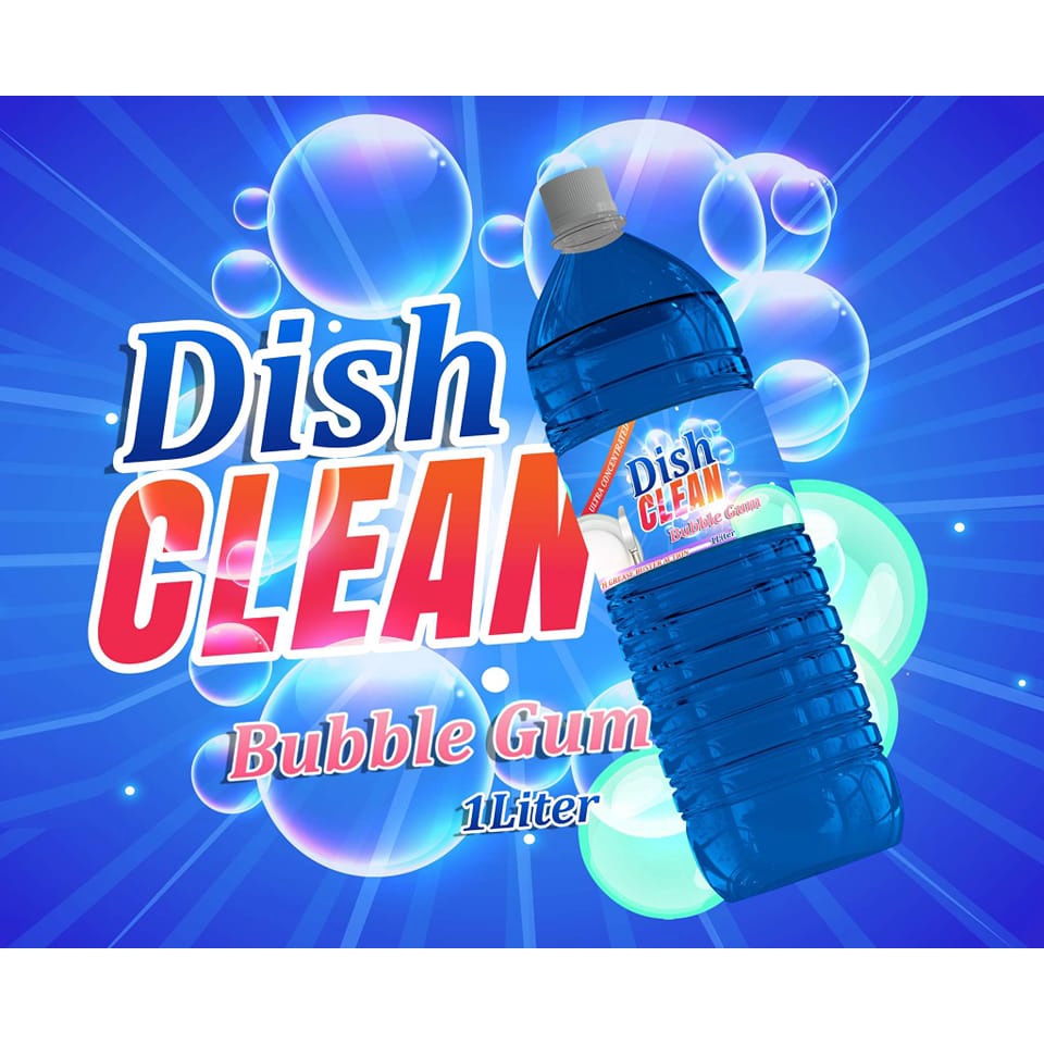 1L Dish Clean Dishwashing Liquid Bubblegum Shopee Philippines