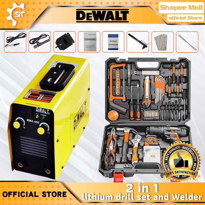 DeWALT 2in1 MMA450 Portable IGBT Inverter Welding Machine+DeWALT