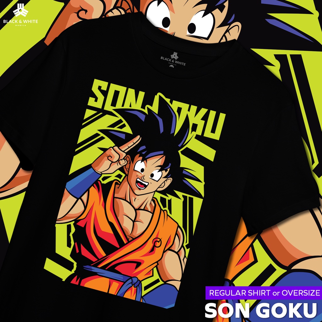 Son Goku Regular And Oversized Shirt By Aizenskye 