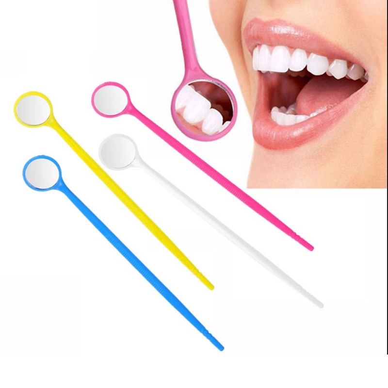 20Pcs Disposable Dental Exam Mirror Mouth Mirrors Oral Reflector Mirror