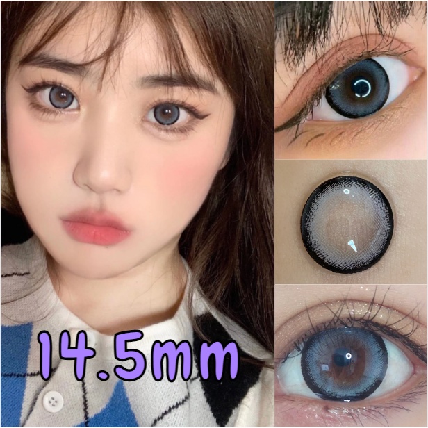 UYAAI 2PCS PAIR color contact lens Grey contact lens 14.5mm big lens