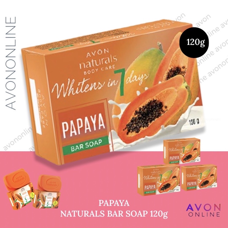 Avon Naturals Papaya And Soy Bar Soap 120 G Shopee Philippines