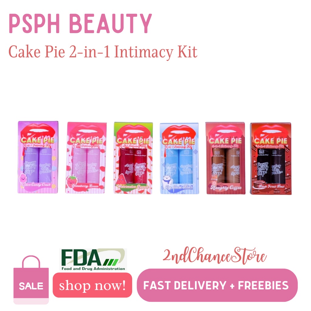 Cake Pie 2in1 Intimacy Kit Fem Wash + Edible Spray PSPH Beauty