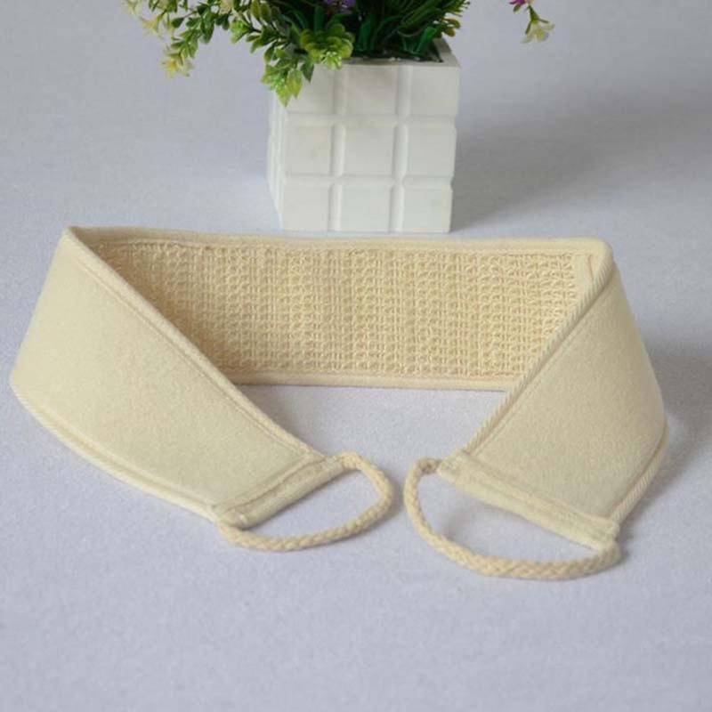 Exfoliating back strap bath shower body sponge body scrubber brush personal cleaning tool