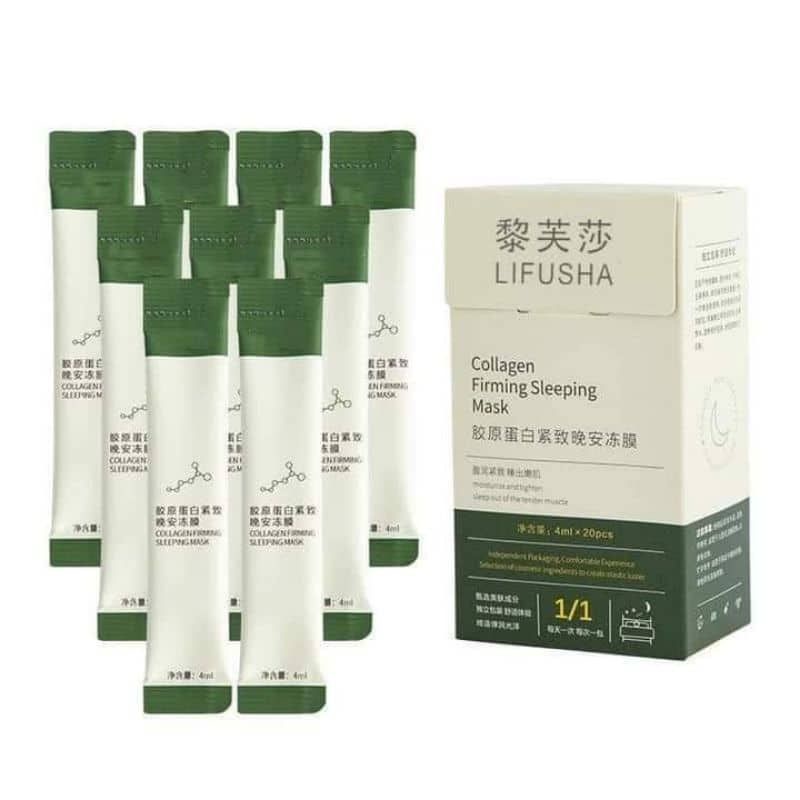 20pcs/box lifushia collagen firming sleeping mask 4ml*20pcs
