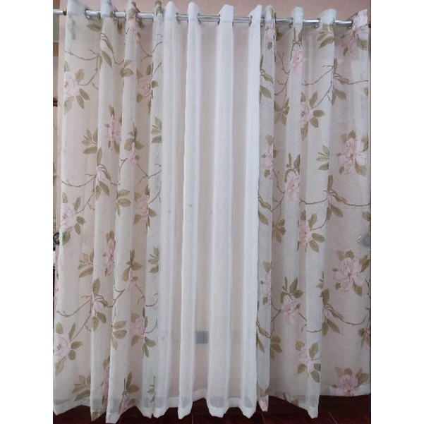 VIOLE LACE RING STYLE CURTAIN
