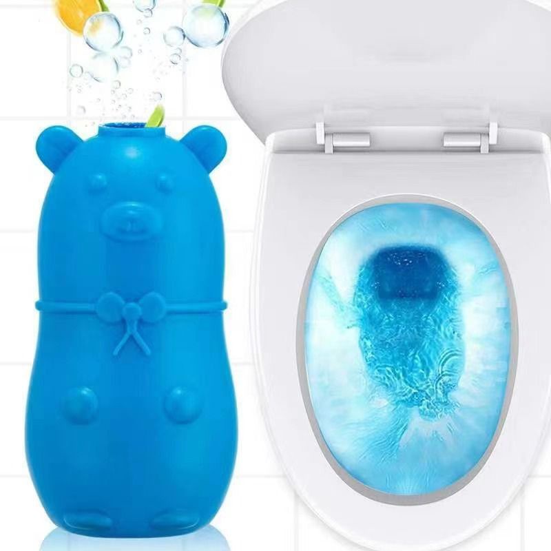 Automatic Bleach Toilet Bowl Cleaner Bear Blue Bubble Toilet Cleaner Deodorant Toilet Bowl