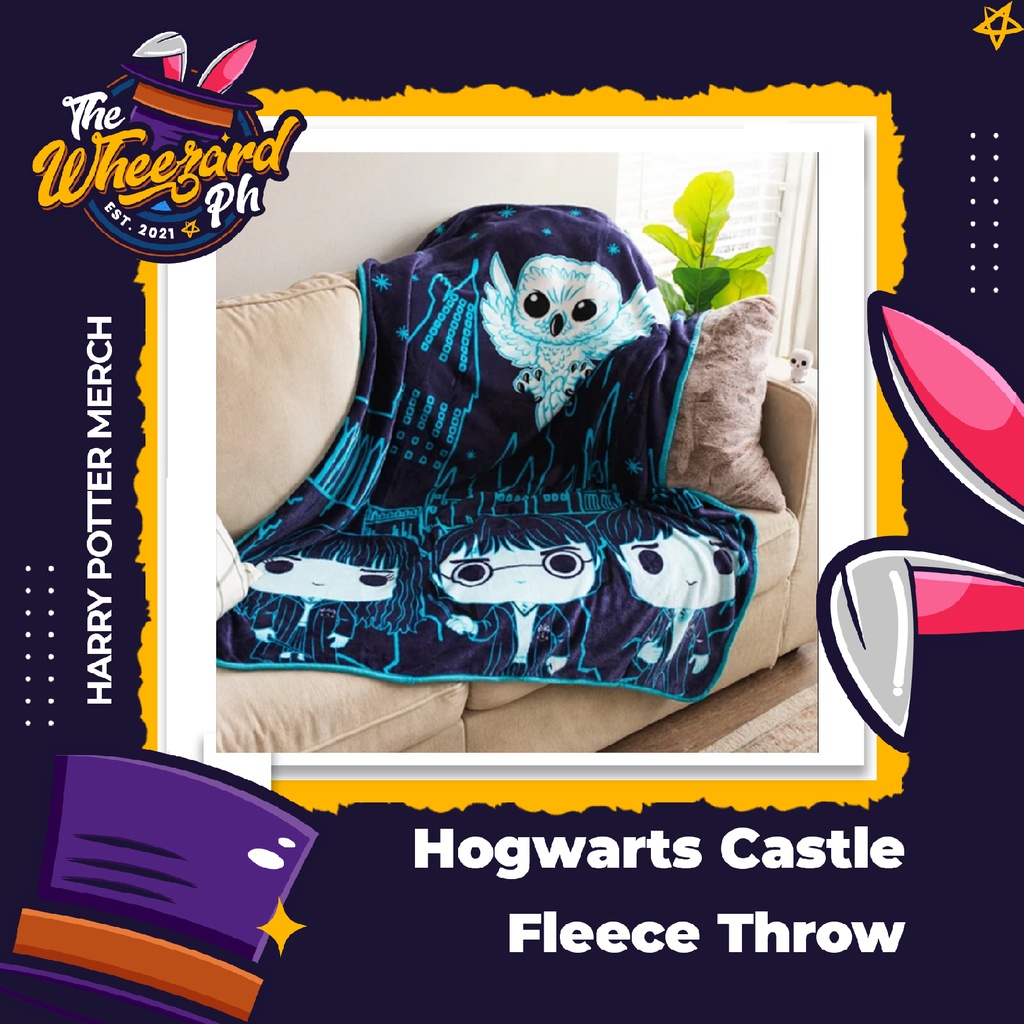 Harry Potter Hogwarts Fleece Throw Shopee Philippines