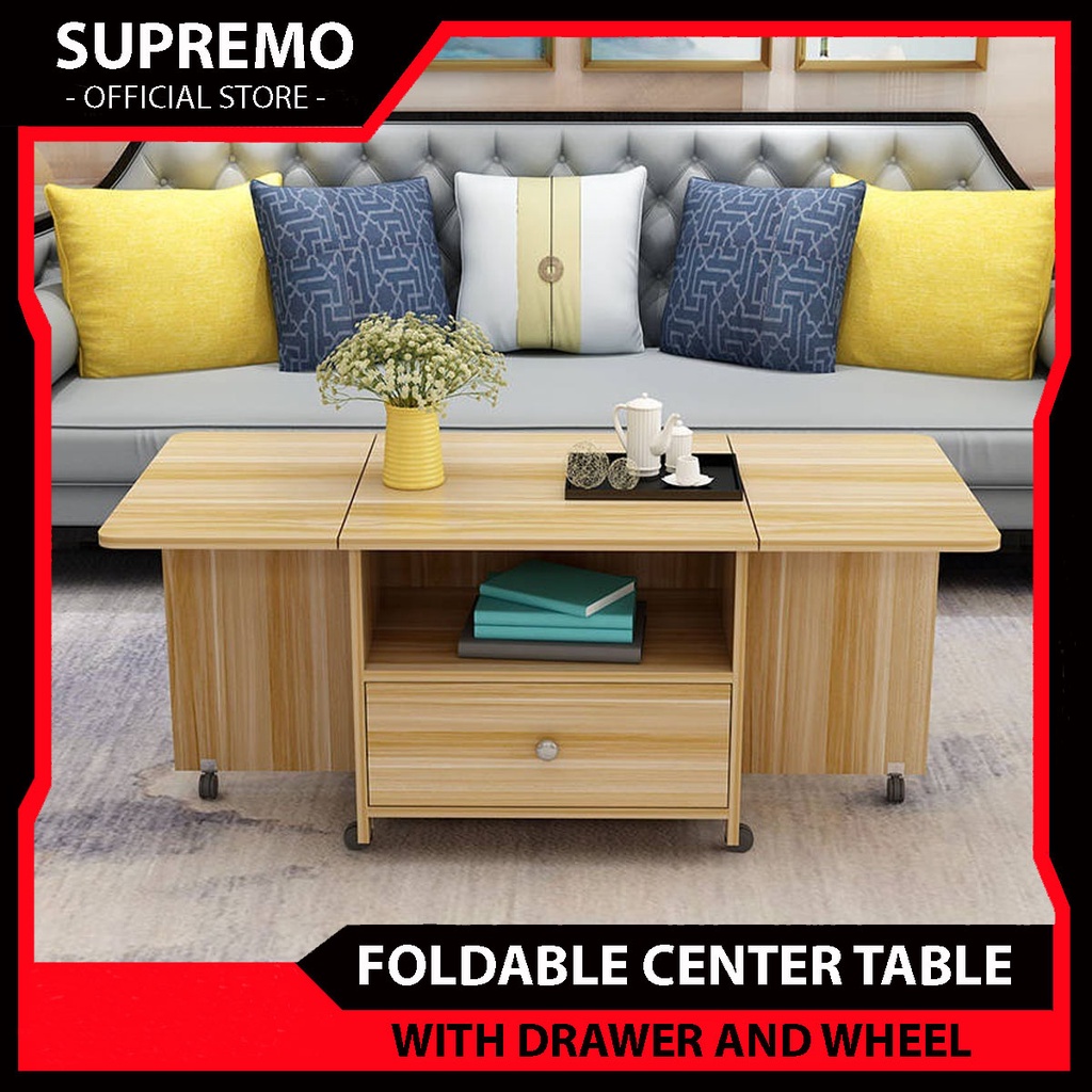 Folding center coffee table dining table dualuse coffee table simple living room small