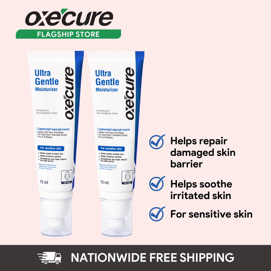 OXECURE Ultra Gentle Moisturizer 75ml, Bundle of 2 Shopee Philippines
