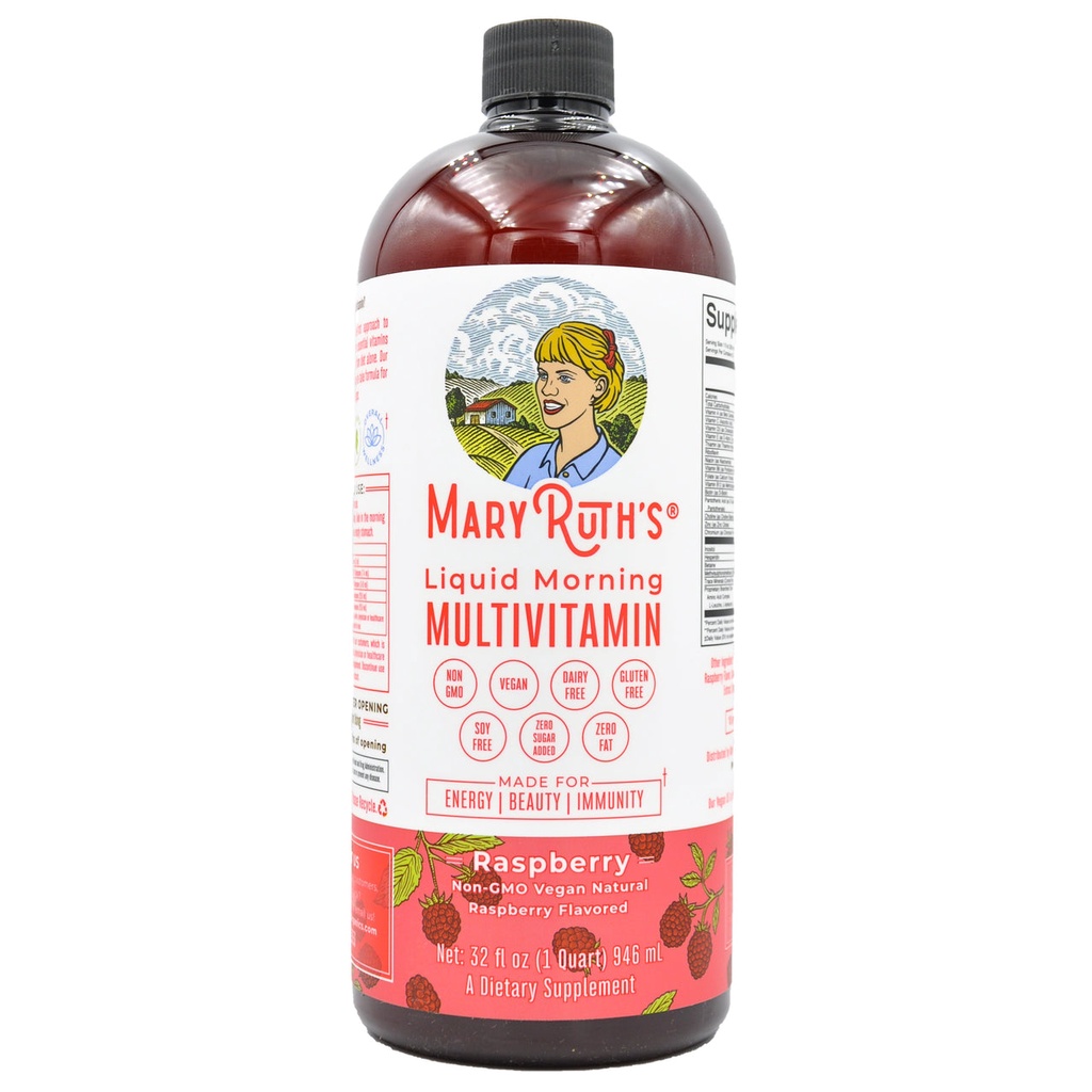 Mary Ruth's Liquid Morning Multivitamin Raspberry (946ml) Shopee