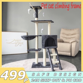 On hand Large Cat Tree Cat Condo Bed Scratcher House Cat Tower Cat Tree cat house cat climbing frame