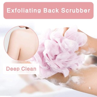 3pcs/Set Exfoliating Loofa Back Strap Scrubber Shower Body Sponge Bath Brush #3