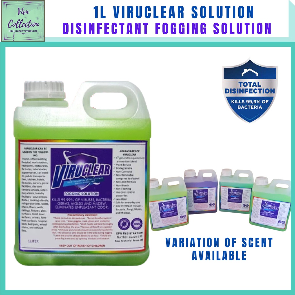 Vien Collections. 1 Liter Viruclear Fogging Solution Fog Machine