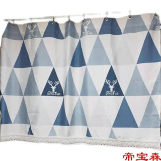T Hanging Ring Type Small Curtain Bathroom Toilet Short Semi-Shading Kitchen Anti-Dust Decoration Waterproof Nordic Style Partition #5