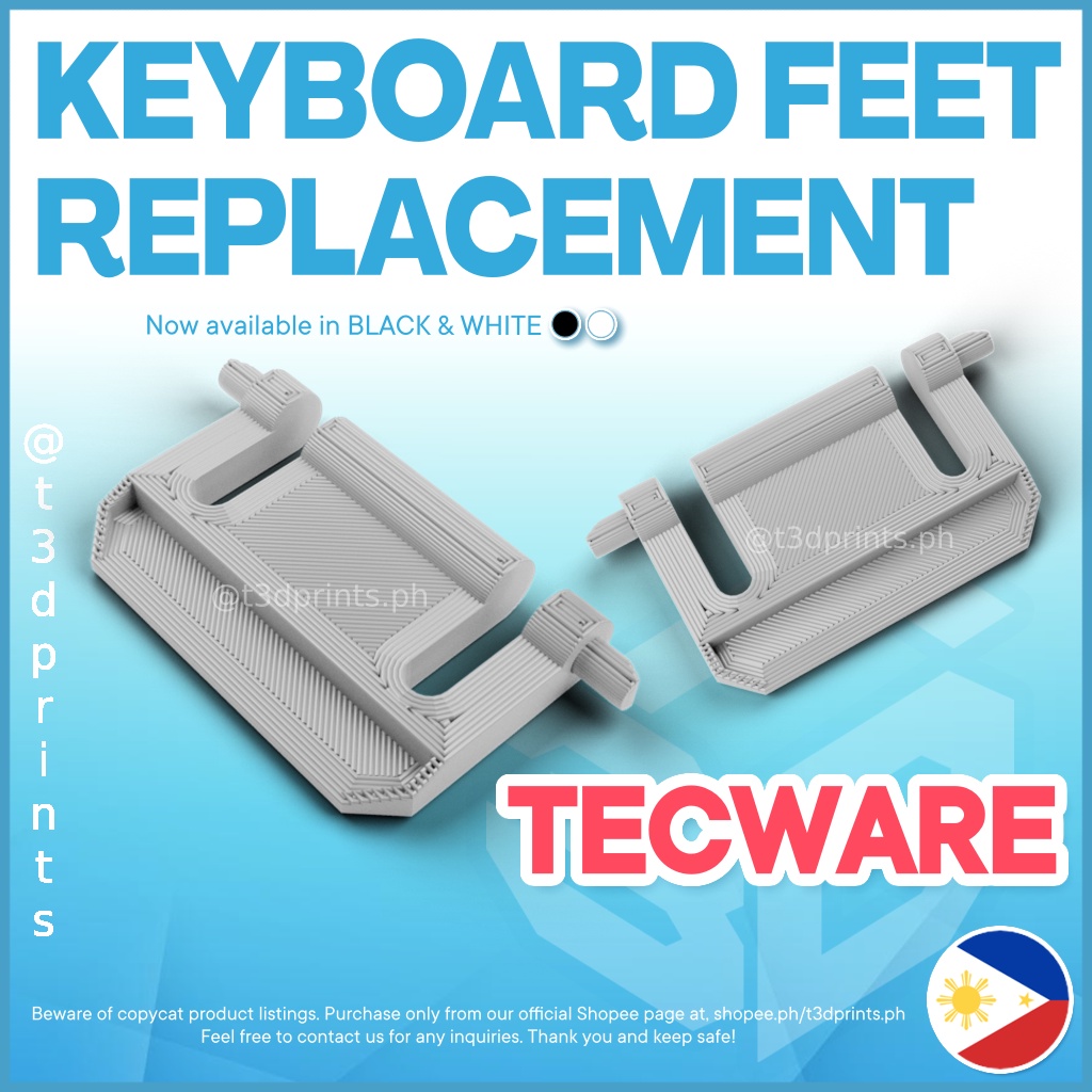 2pcs Keyboard Feet Leg Stand Replacement for Tecware, GMMK, GMMK 2