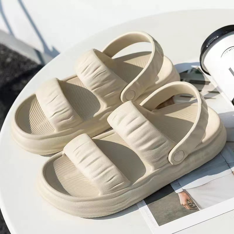 DX COD #910 2022 women's new summer rubber two-wear slippers ...