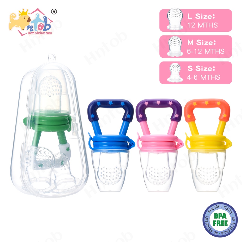 ED shop Baby Pacifier Fresh Food Fruit Nibble Feeder Nipple with color option sold by each feeding